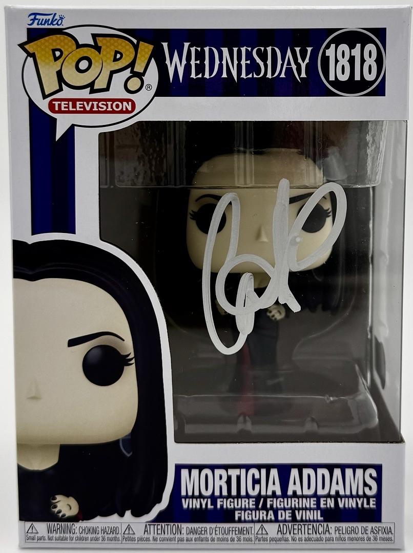 Catherine Zeta-Jones signed "Wednesday" Funko #1818 - Beckett COA
